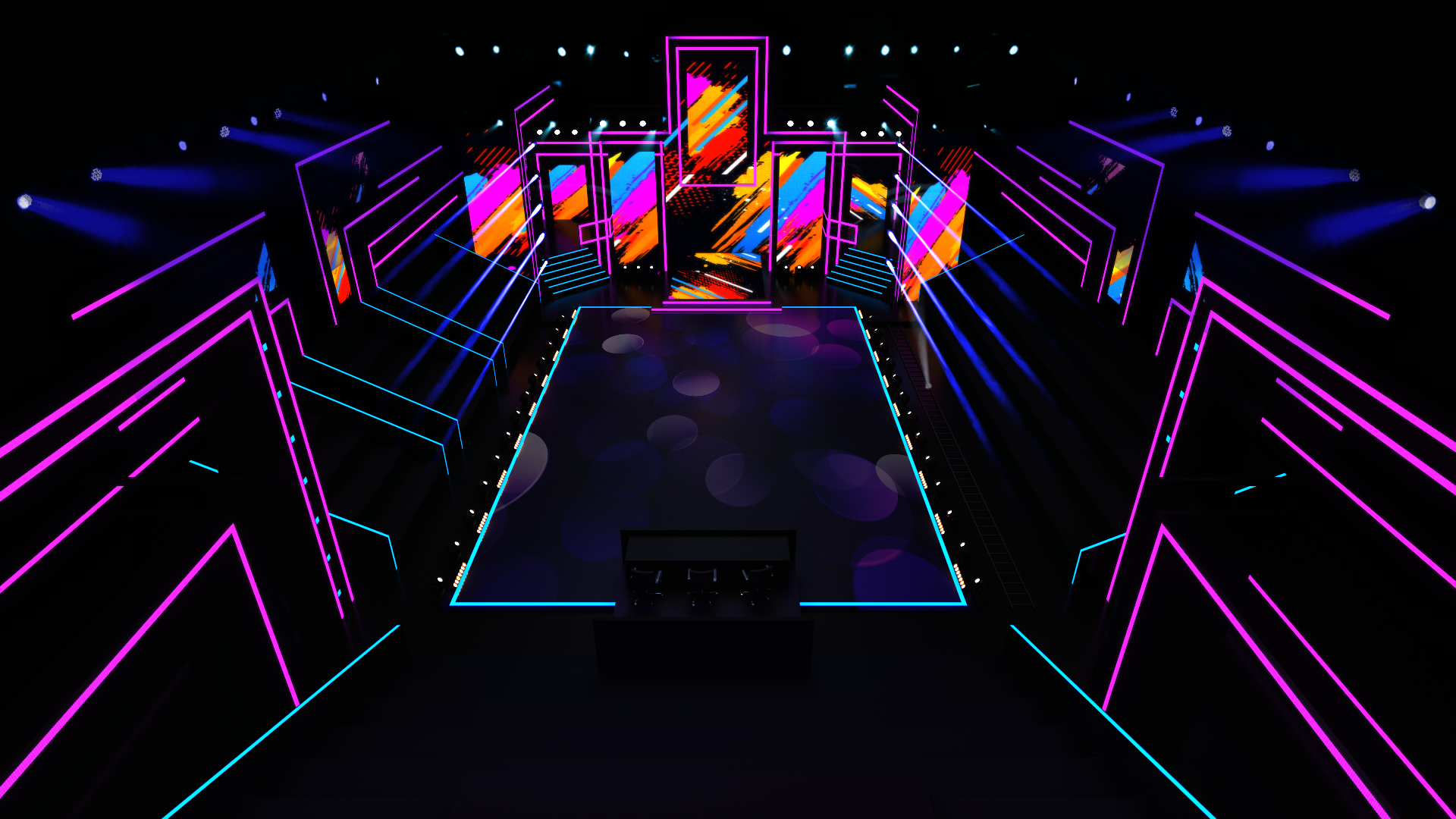 "EVERYBODY DANCE!" 音乐秀电视布景设计丨俄罗斯-7