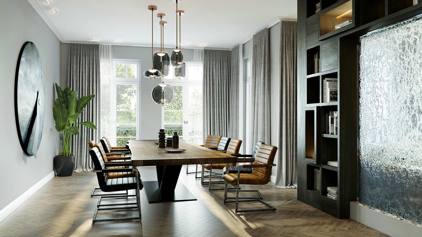 现代都市优雅居所——理性与时尚的完美结合-3