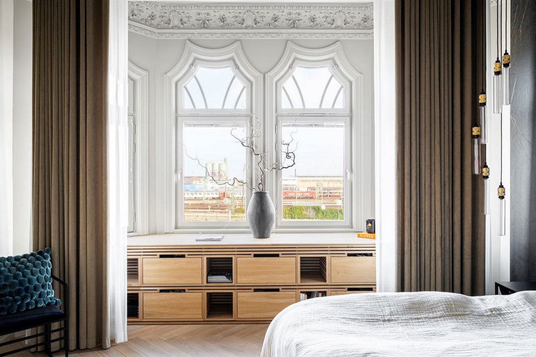 斯德哥尔摩独特公寓 | 黑白装饰的视觉冲击-17