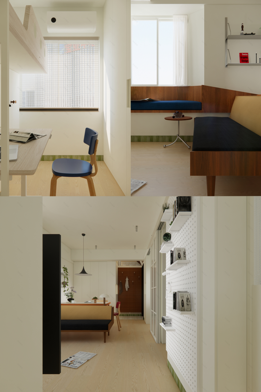 59㎡逆袭老破小!打工人的治愈系度假屋丨中国广州丨陈智超CZC DESIGN STUDIO-36