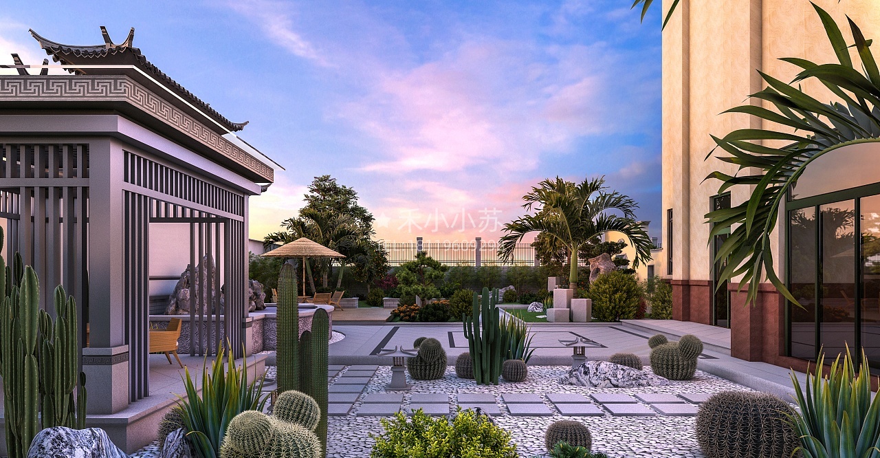 中式庭院效果案例-1