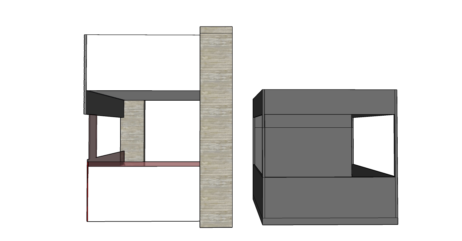Detailed drawing of a booth-7