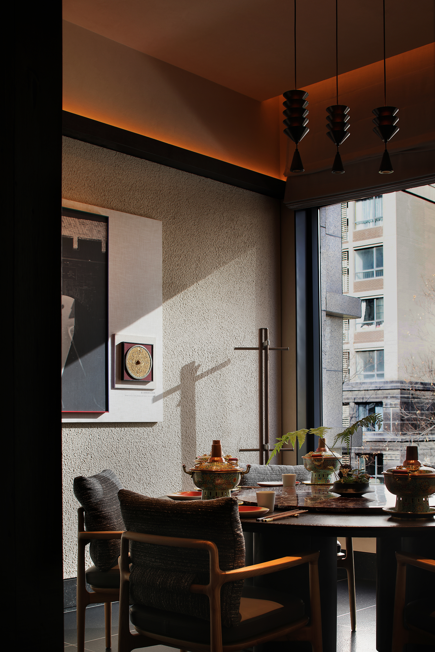 金昆阁·铜锅涮肉丨中国西安丨屋里门外设计-60