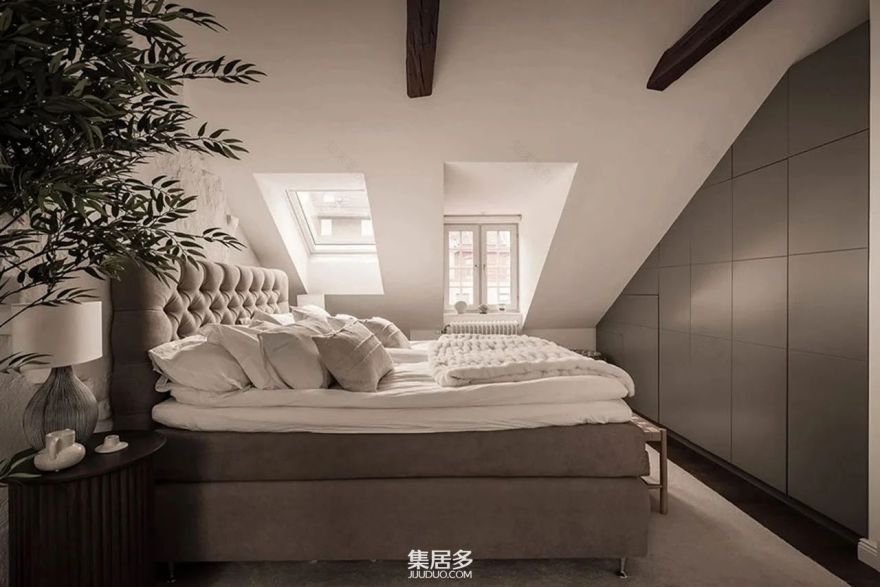 现代舒适家居:旧阁楼改造斯德哥尔摩新风尚丨瑞典斯德哥尔摩丨室内建筑师-32