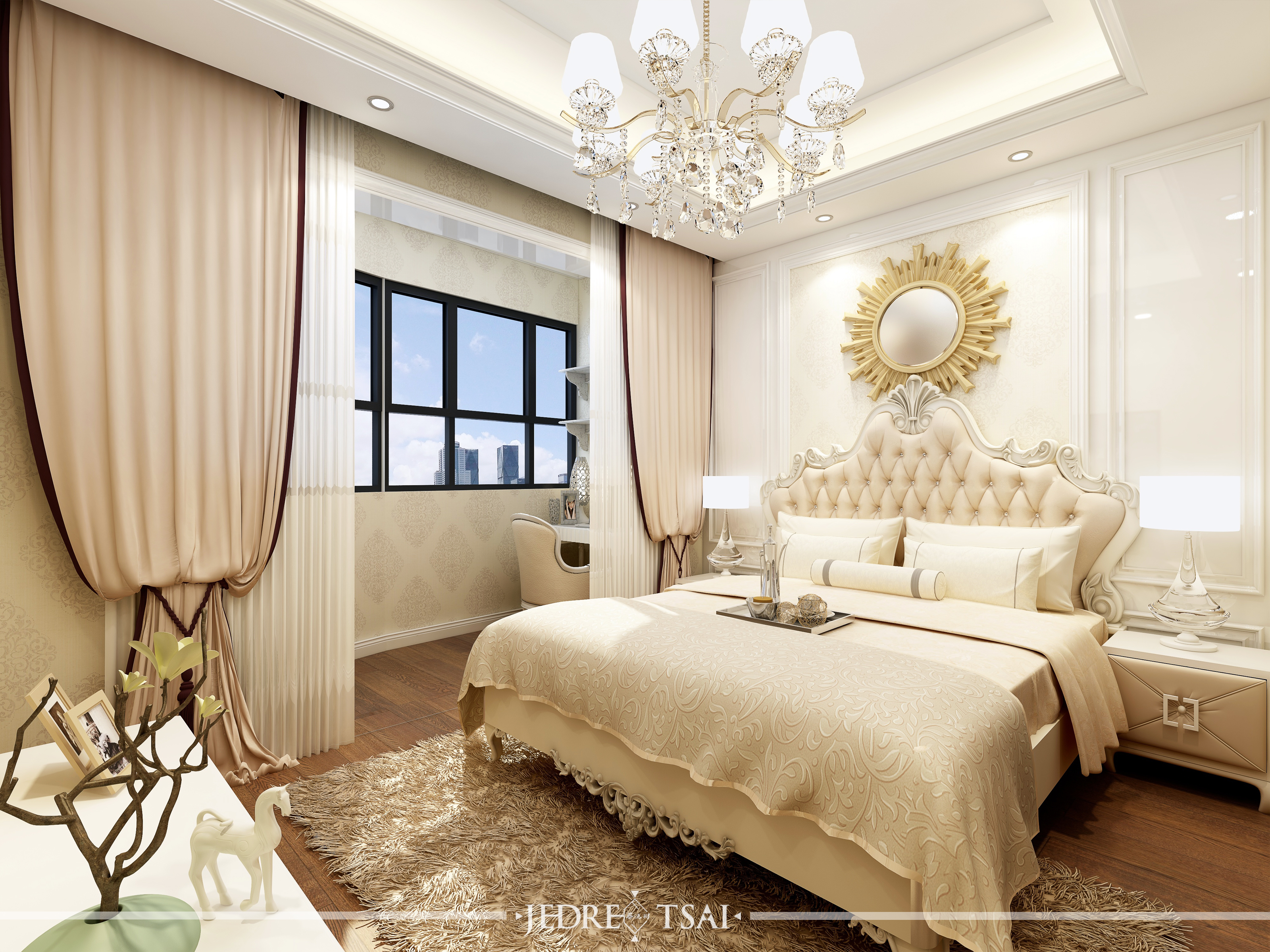 紫粉简欧风，温馨浪漫优雅-12