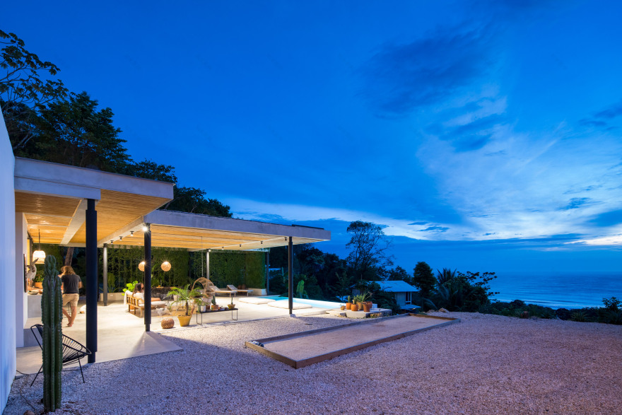 Staggered pavilions form holiday resort on lush hill in Costa Rican surf town-28