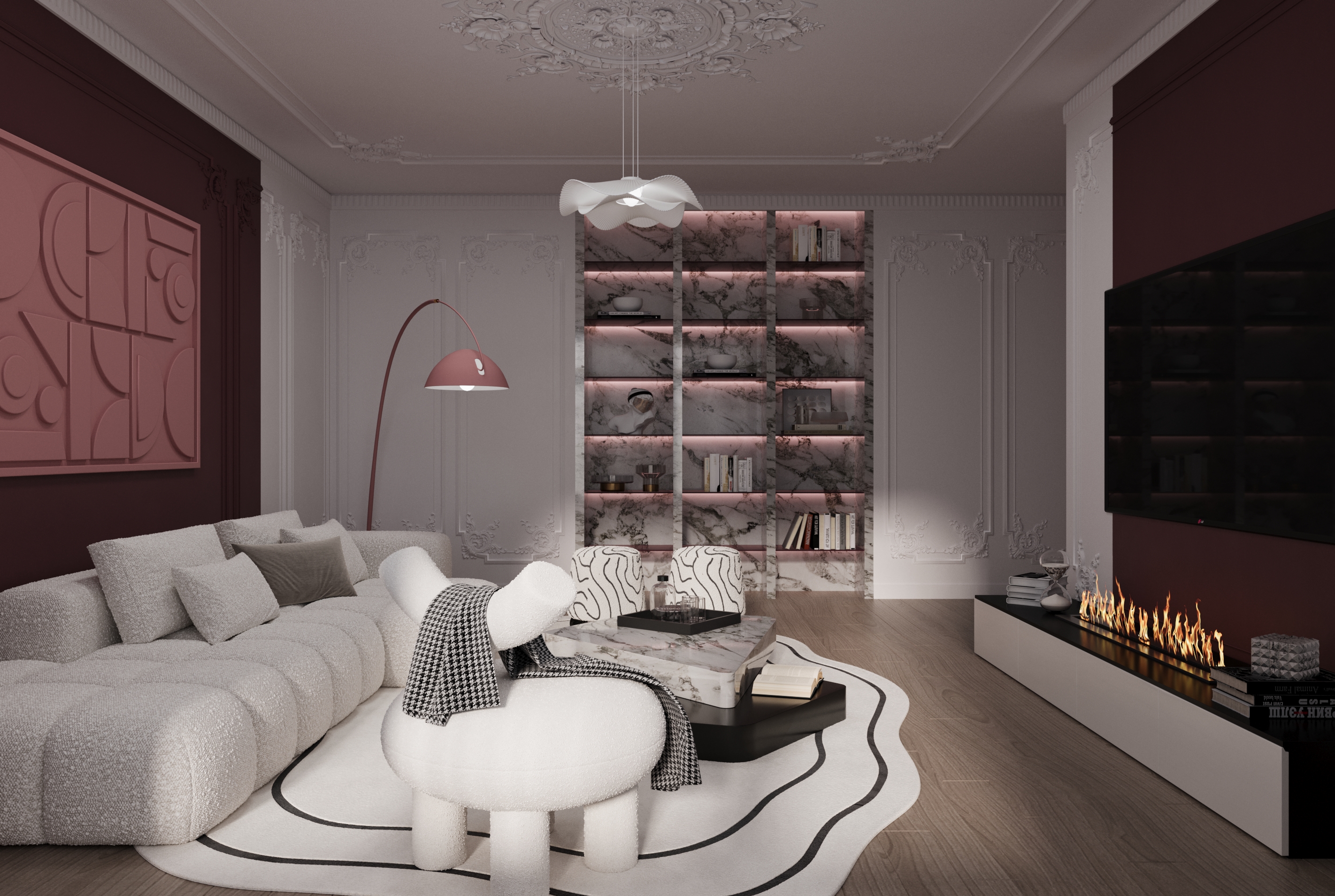 新古典风格客厅-4