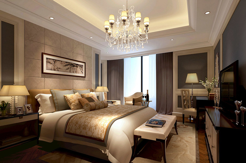 别墅欧式风格室内装修设计案例效果图2-4