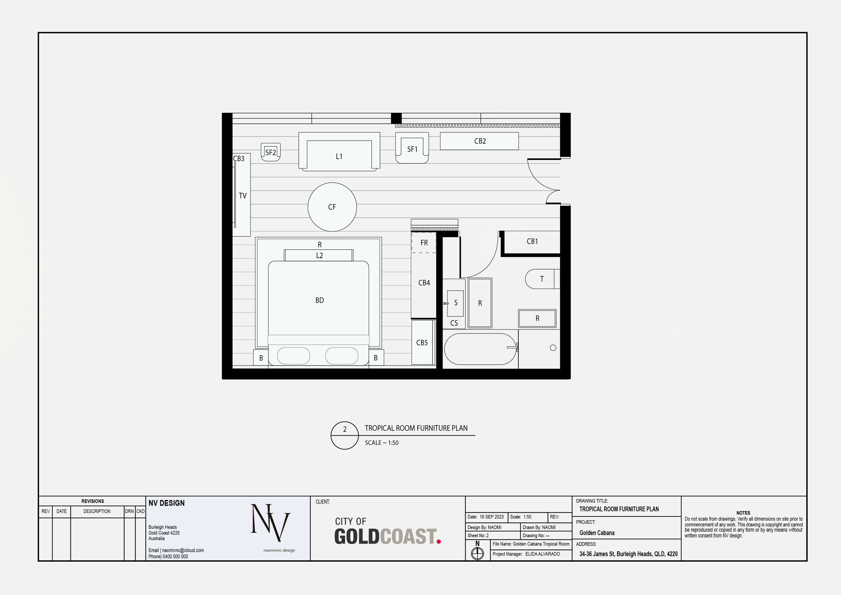 Golden Cabana Hotel 室内设计提案及渲染丨澳大利亚-2