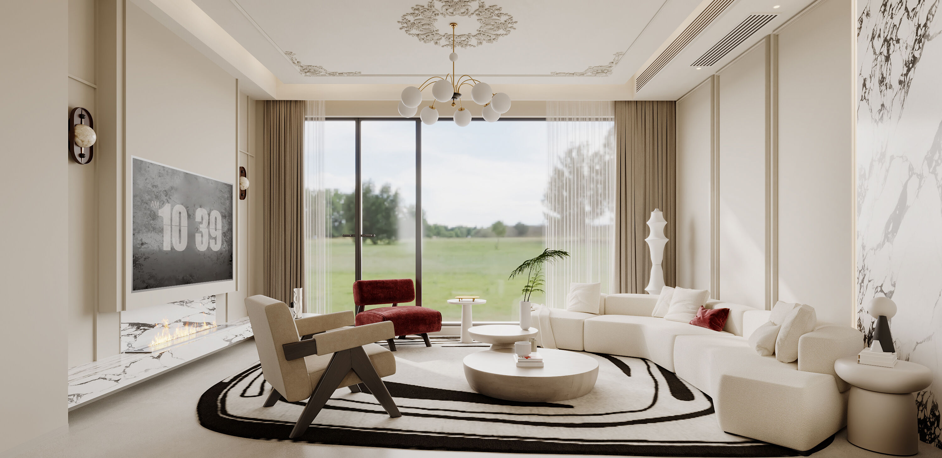 浪漫与简约的和谐交响：法式奶油风格家居设计-0