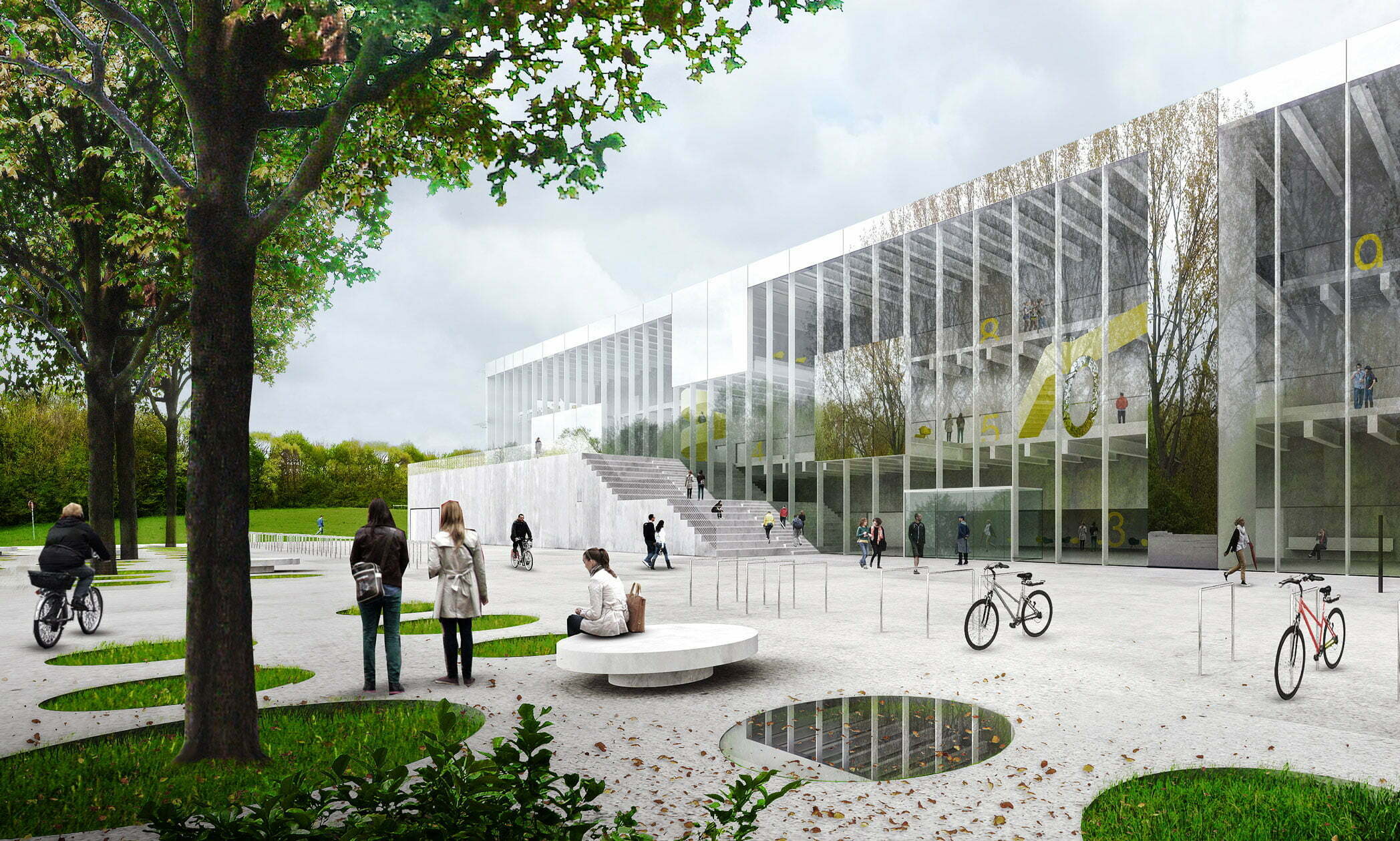 O 楼 学院楼

注：这里gebouw可能是荷兰语等语言中建筑、楼的意思，O推测是该建筑的编号之类，faculty building常见意思是学院楼  丨比利时安特卫普-6