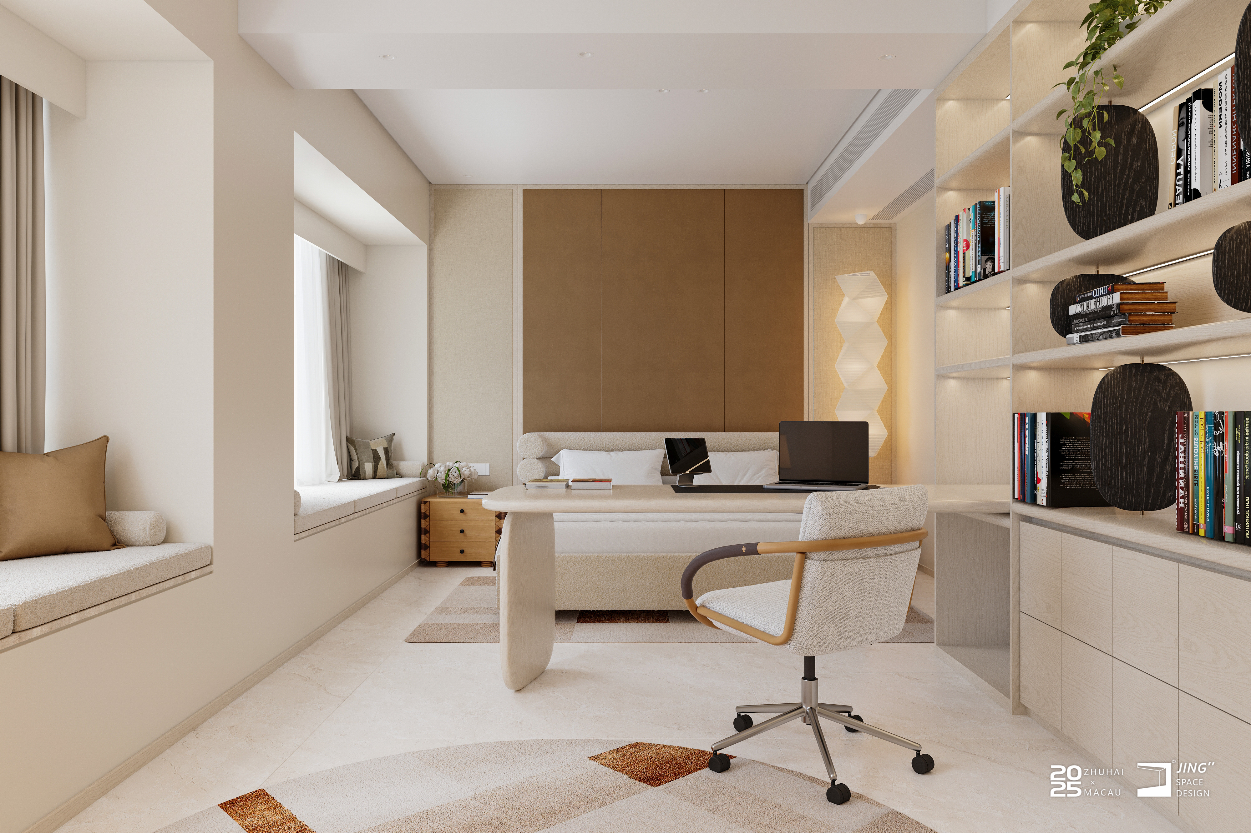 轻法式自然风大平层设计-26