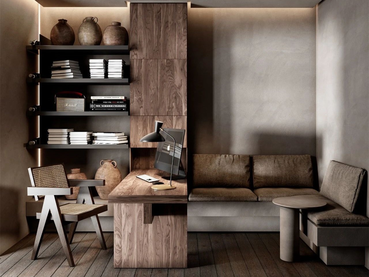 莫斯科侘寂风小公寓-3