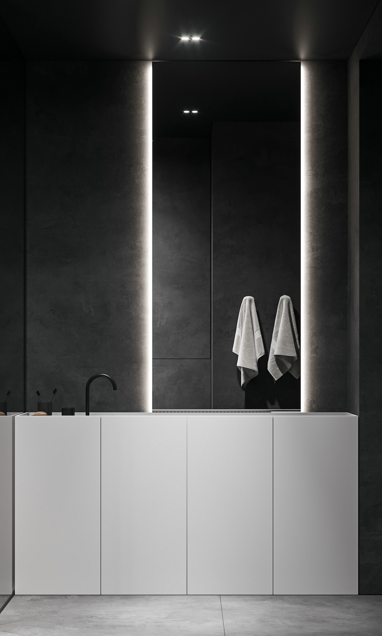 高级黑色系空间设计 无法抵御的气质！-21