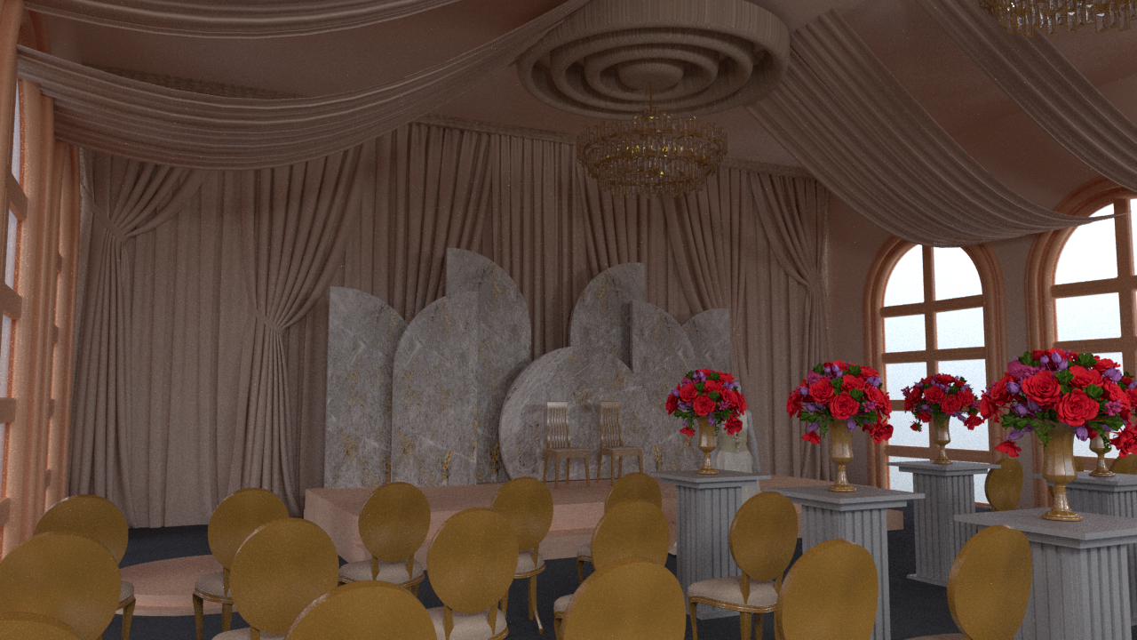 白色婚礼的活动布置设计-2