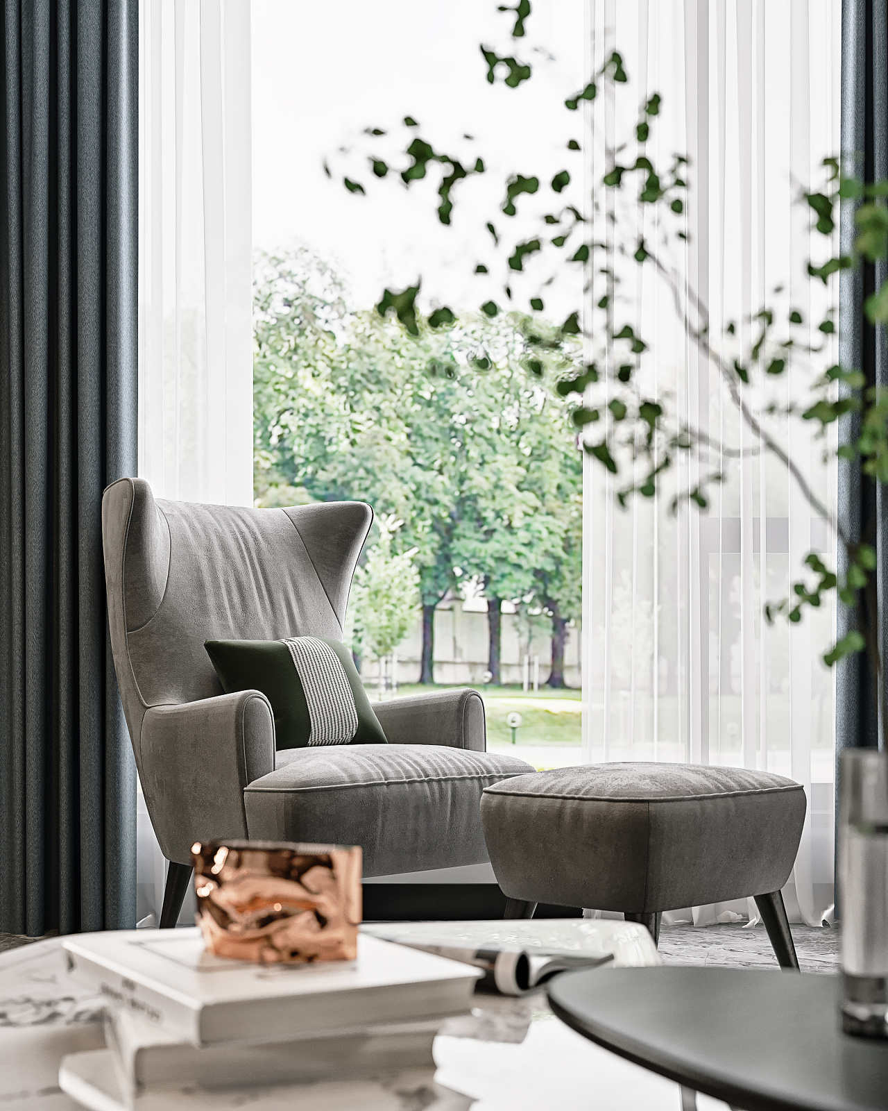 现代客餐厅绘感视觉表现-5