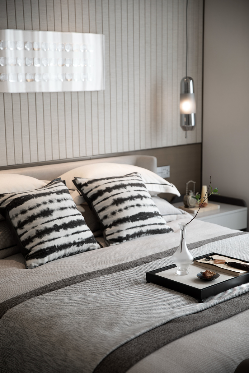 嘉兴桐乡濮园杏林苑S340户型合院样板房软装工程-39