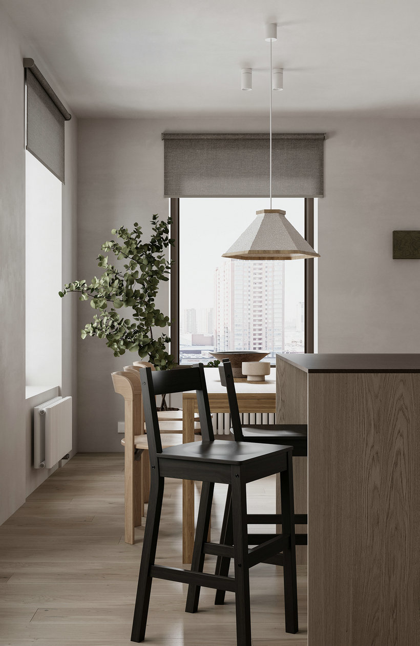 95㎡中性色系公寓设计-9