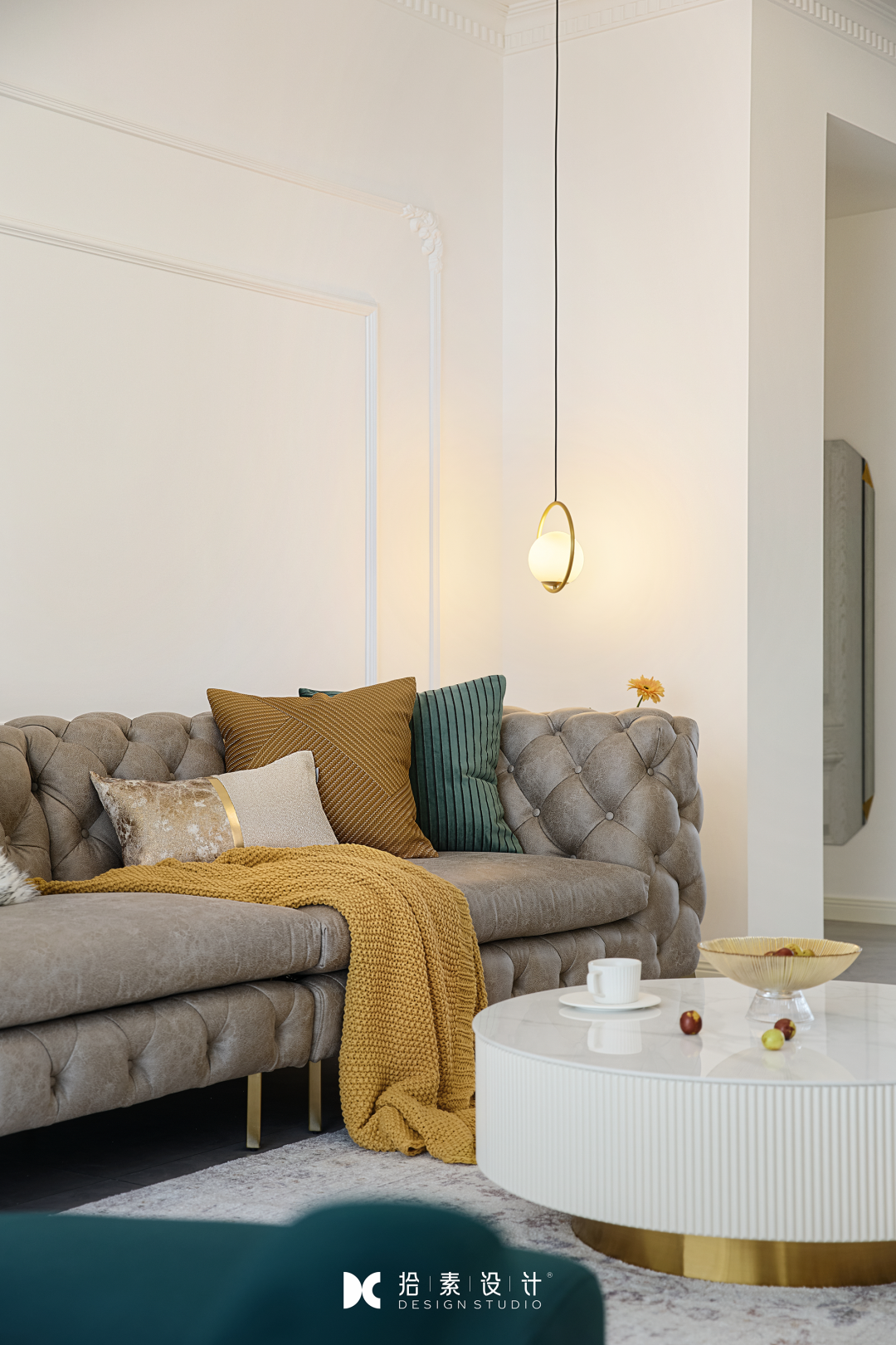 卡皮西纳花园 · 法式轻奢的多彩生活空间丨拾素設計-47