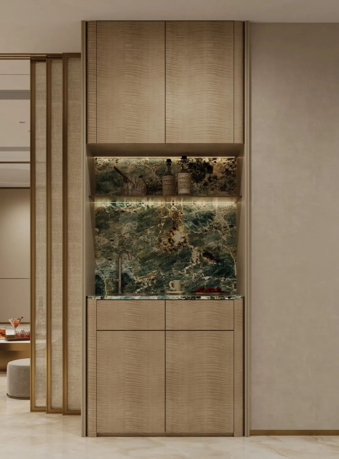 600㎡现代轻奢风丨浏河景苑丨中国湖南丨纵向·空间设计-50