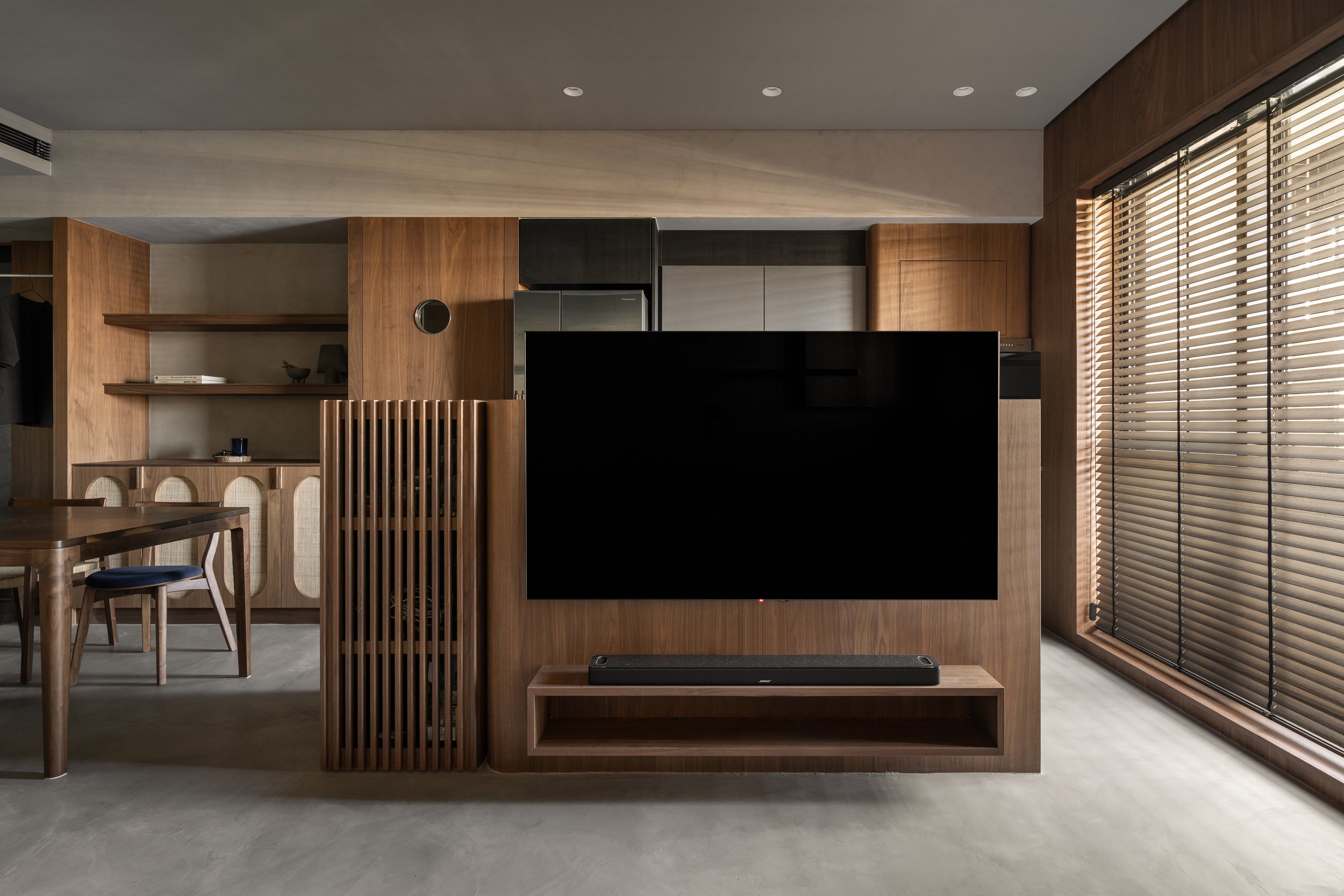 木介空间设计 | 胡桃木色的经典搭配，内敛高级！-4