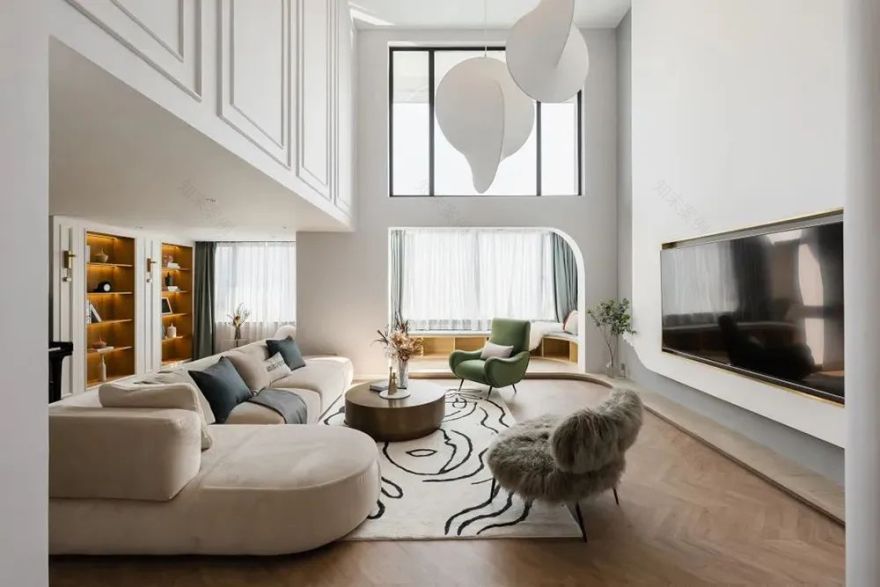 法式浪漫顶楼复式住宅-14