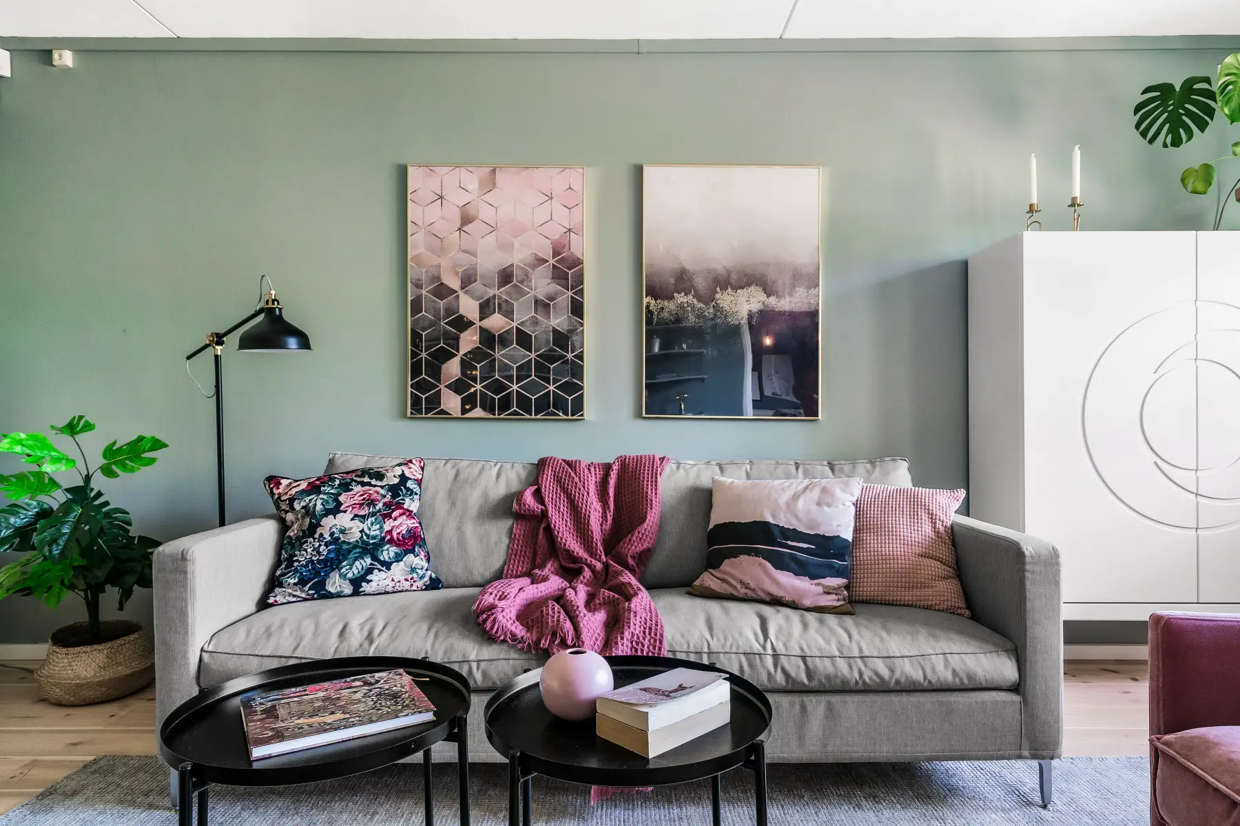 绿色阳台家庭公寓的现代魅力设计-9