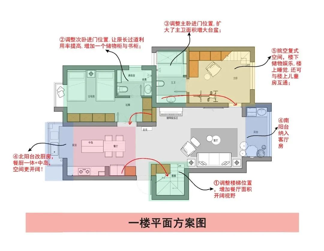 趣味斜顶复式,充满实用性的现代美式旧房改造丨中国上海丨大炎演绎-17