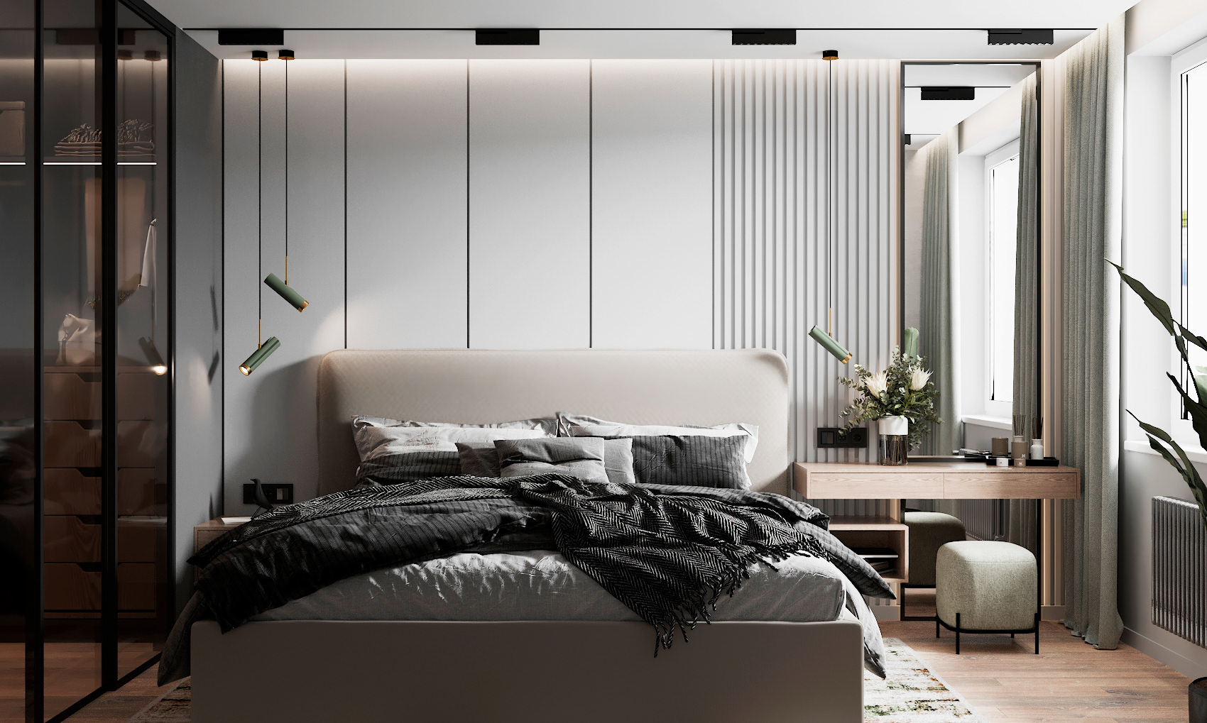 墨绿色+高级灰，诠释简约自然格调 | Alina Ursova-16