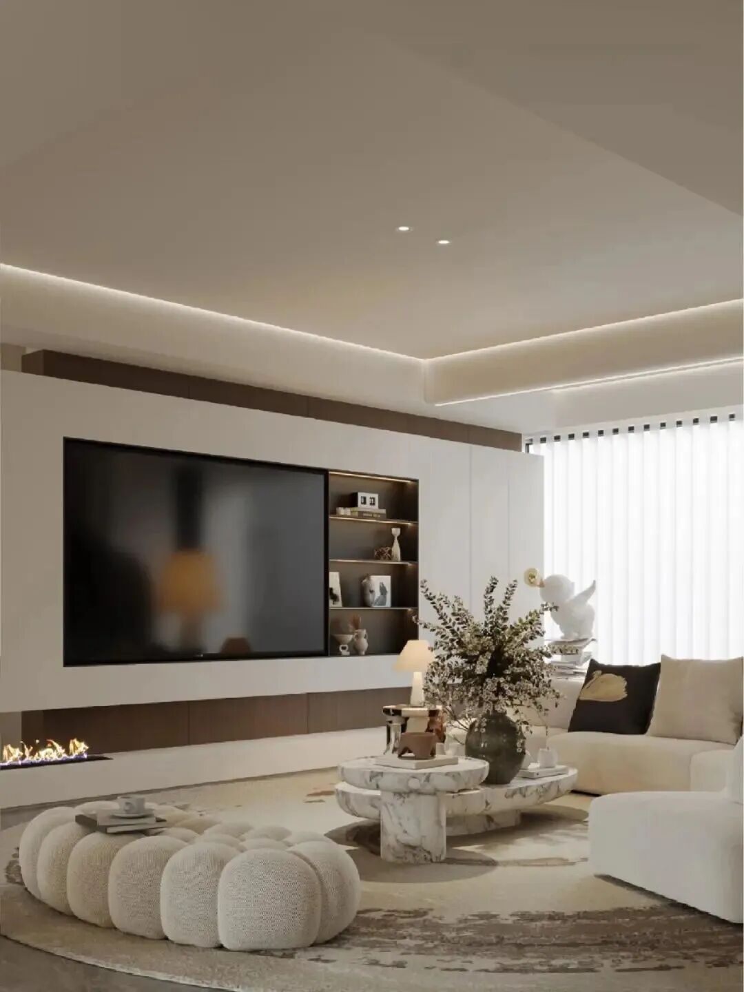 花弄影,月流辉,水晶宫殿五云飞——现代大平层-22