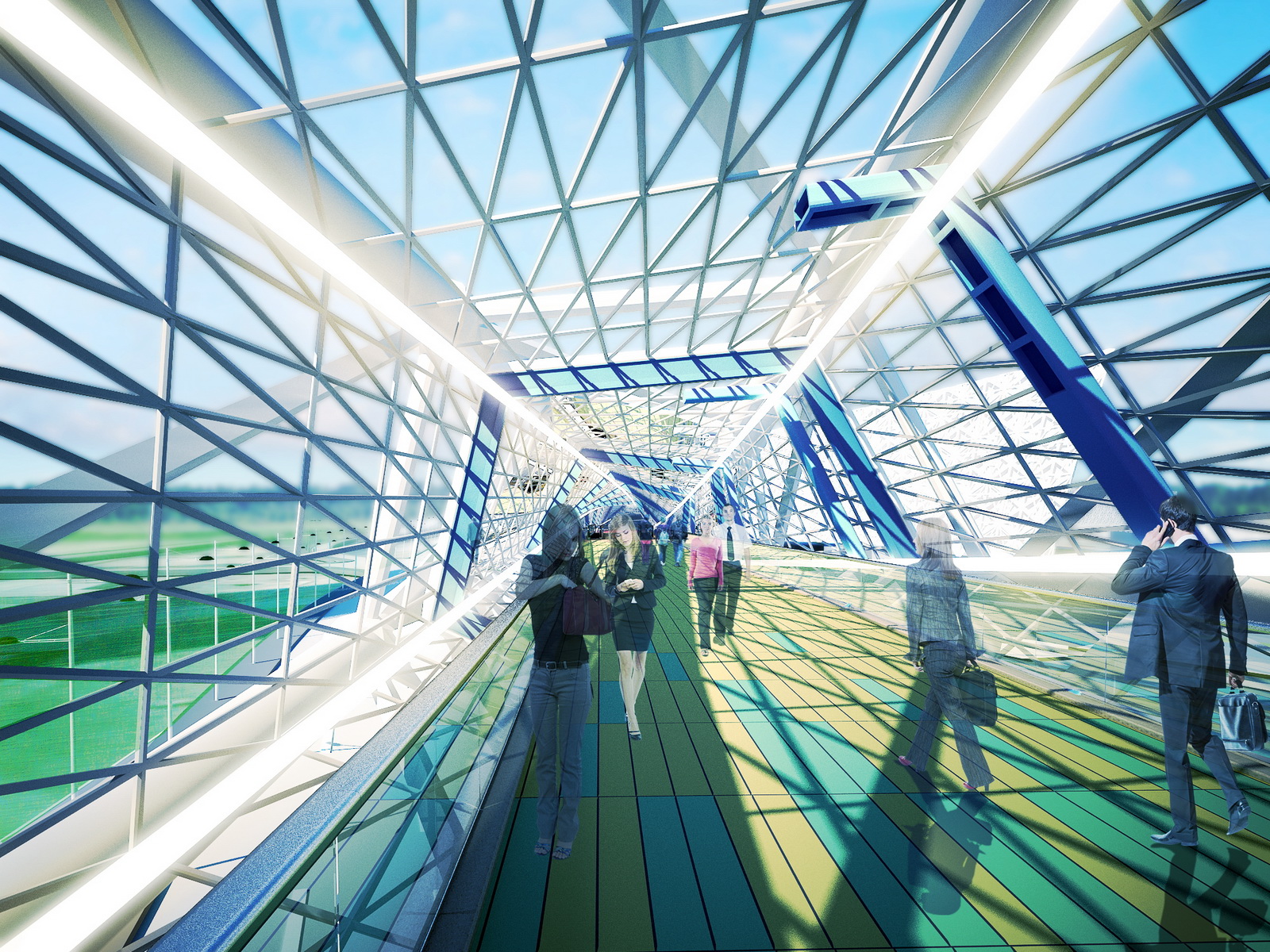 圣彼得堡“拉克塔流”交通枢纽·室内设计的新篇章-9