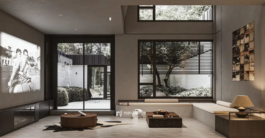 尚层作品丨350㎡侘寂风，野性的质朴居所-13