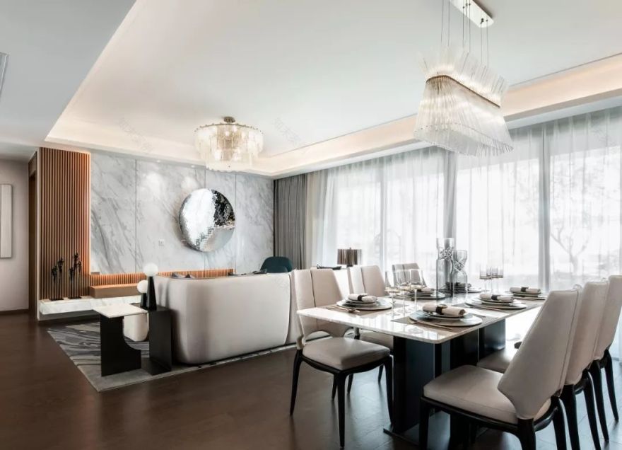 蒂芙尼蓝++ 山茶白,双色公寓演绎高品质生活-32