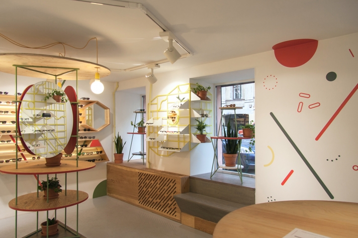 圣彼得堡清新宜人的26平米眼镜专卖店P Y E Store-15