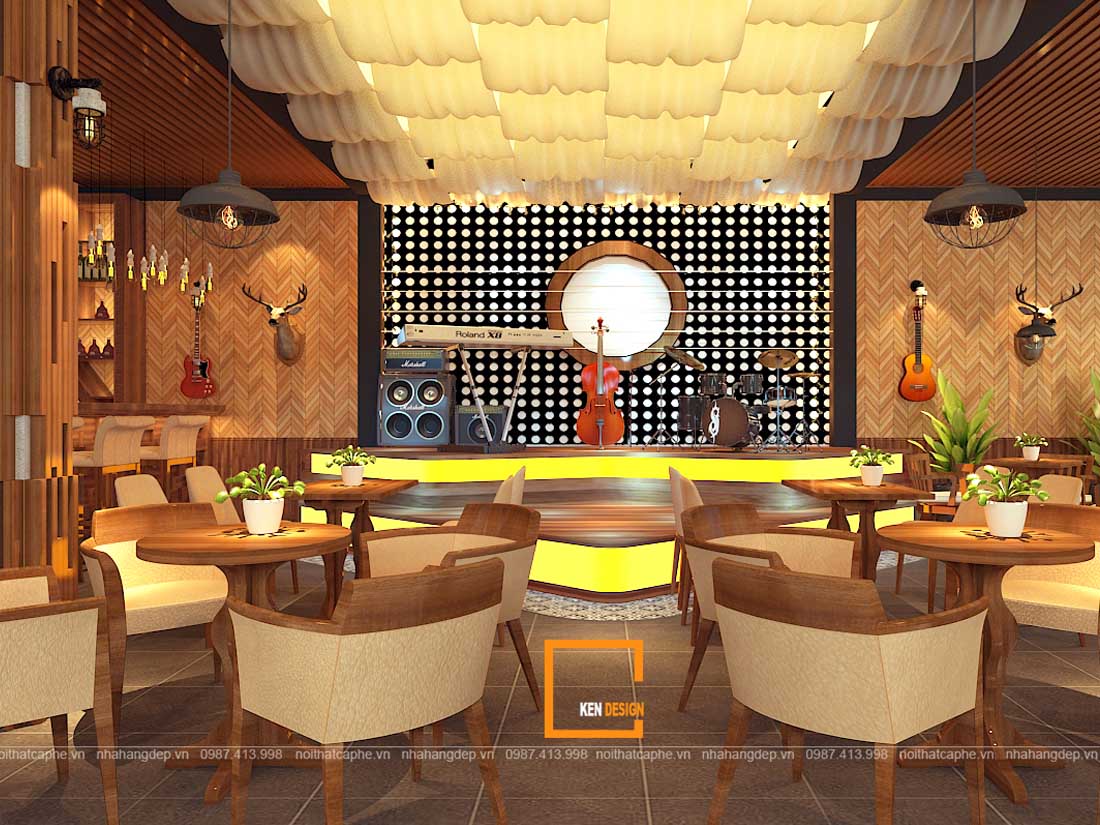 Sơn Tây 阮先生茶室卡拉 OK 设计项目丨越南河内丨Kendesign-10