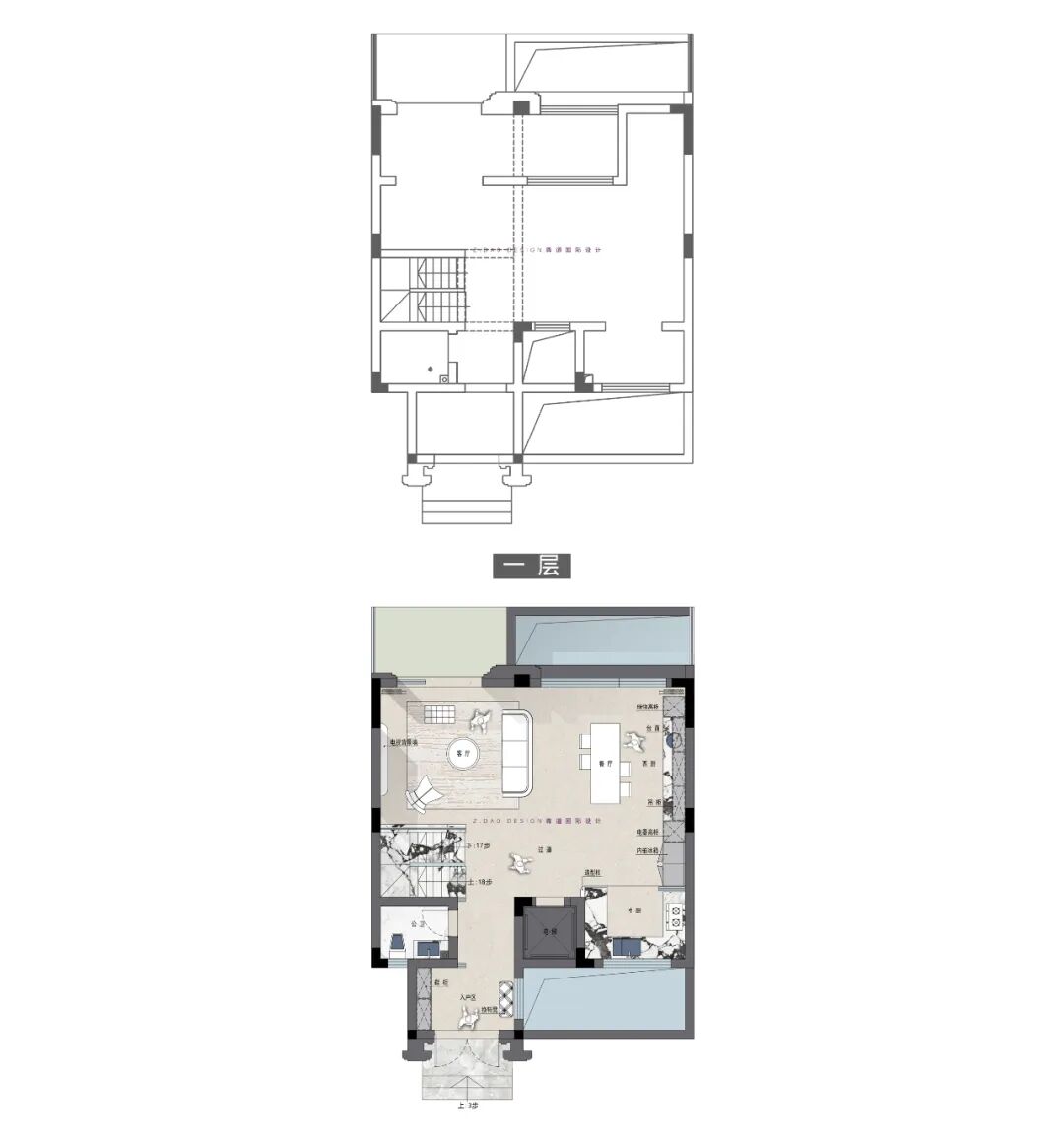 龙湖丽丰·西宸原著400㎡静奢风别墅(《喜 棠》)丨尊道国际设计-84