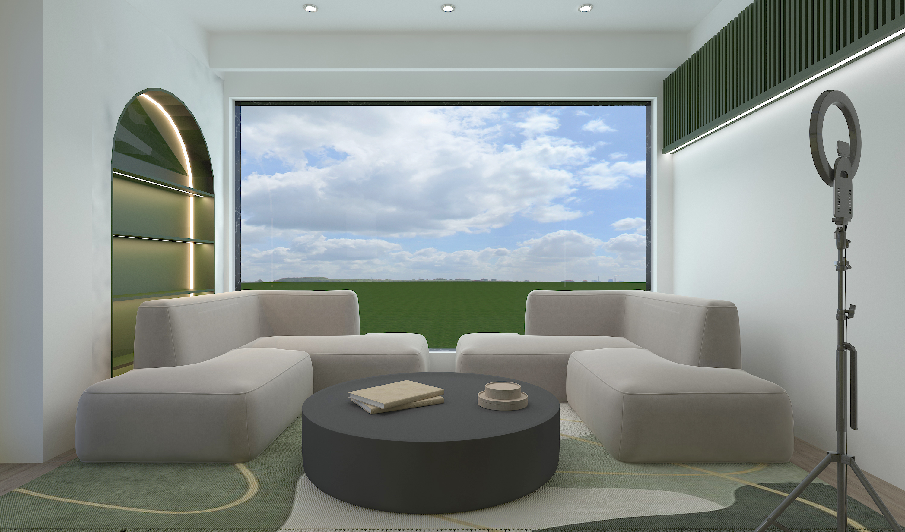 四季柚集装箱展厅内部装饰-2