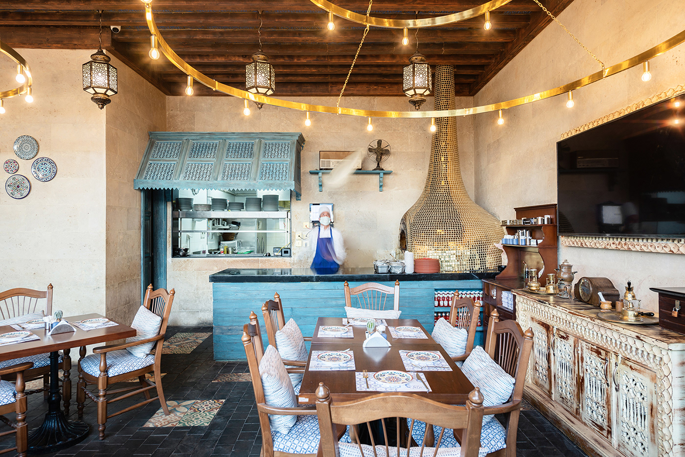 埃及 Teta's 西餐厅丨埃及开罗丨Collaborative Architects-13