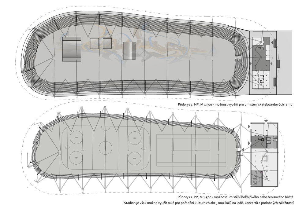 Zastřešení zimního stadionu, ostrov Štvanice | Klára Švecová-20