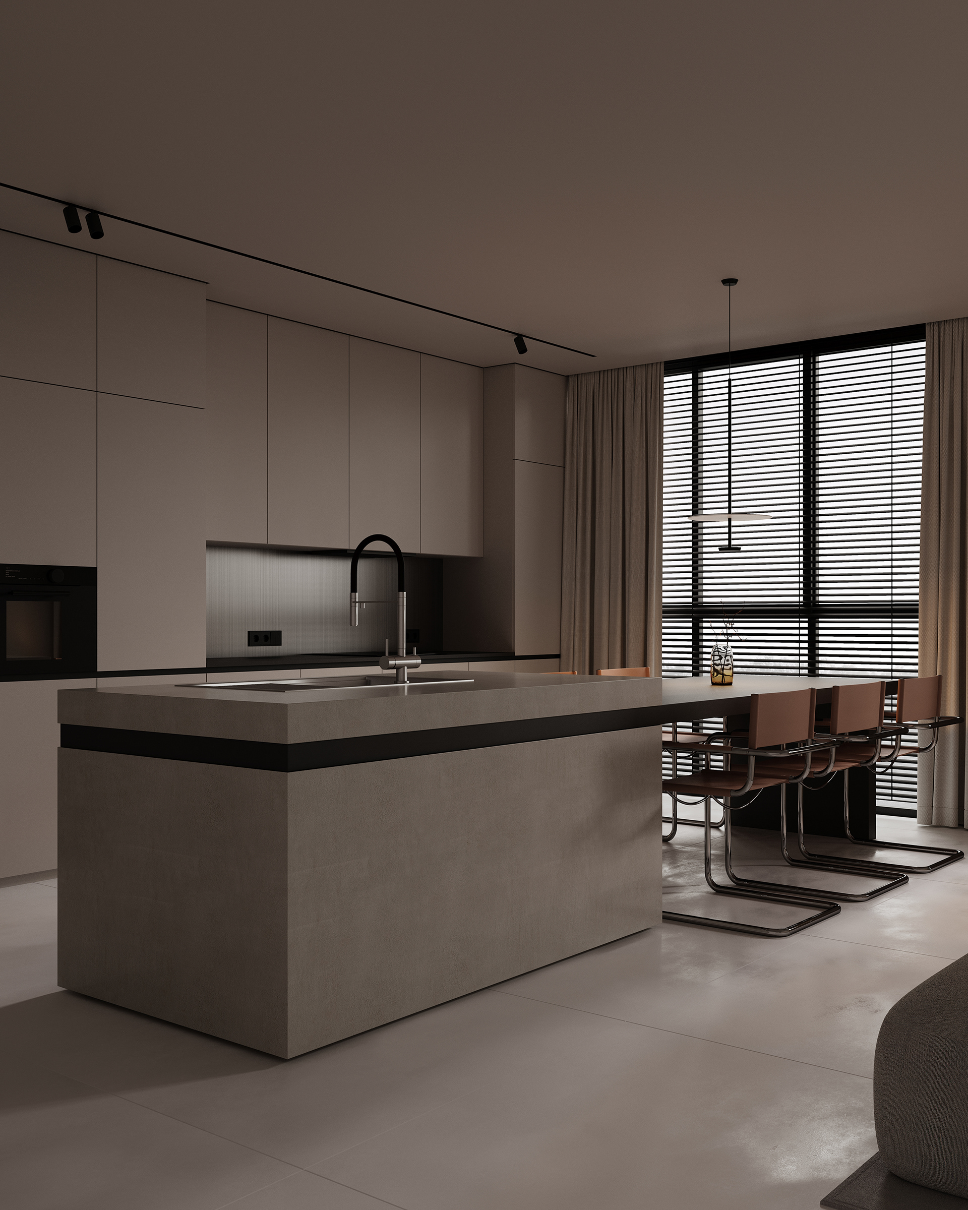 单色开放式公寓丨阿联酋迪拜-24