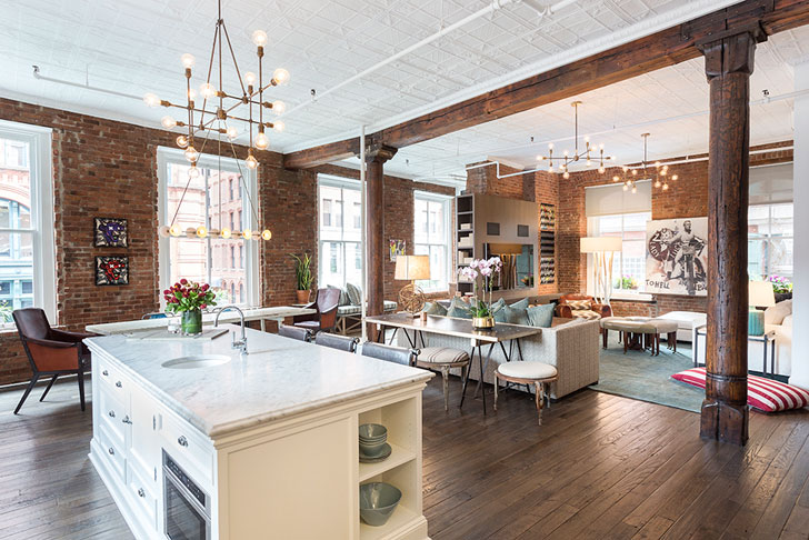 纽约 SOHO 区独特魅力工业风阁楼-1