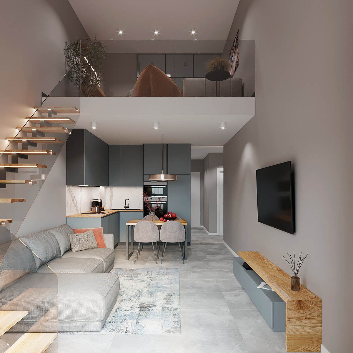 复式小空间公寓设计 超舒适！-3