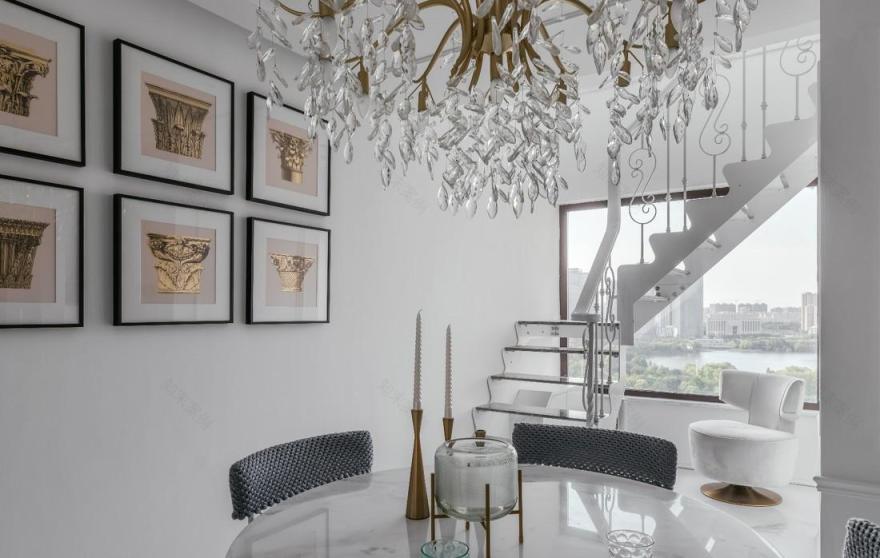 200㎡顶层复式,现代都市艺术栖居-27