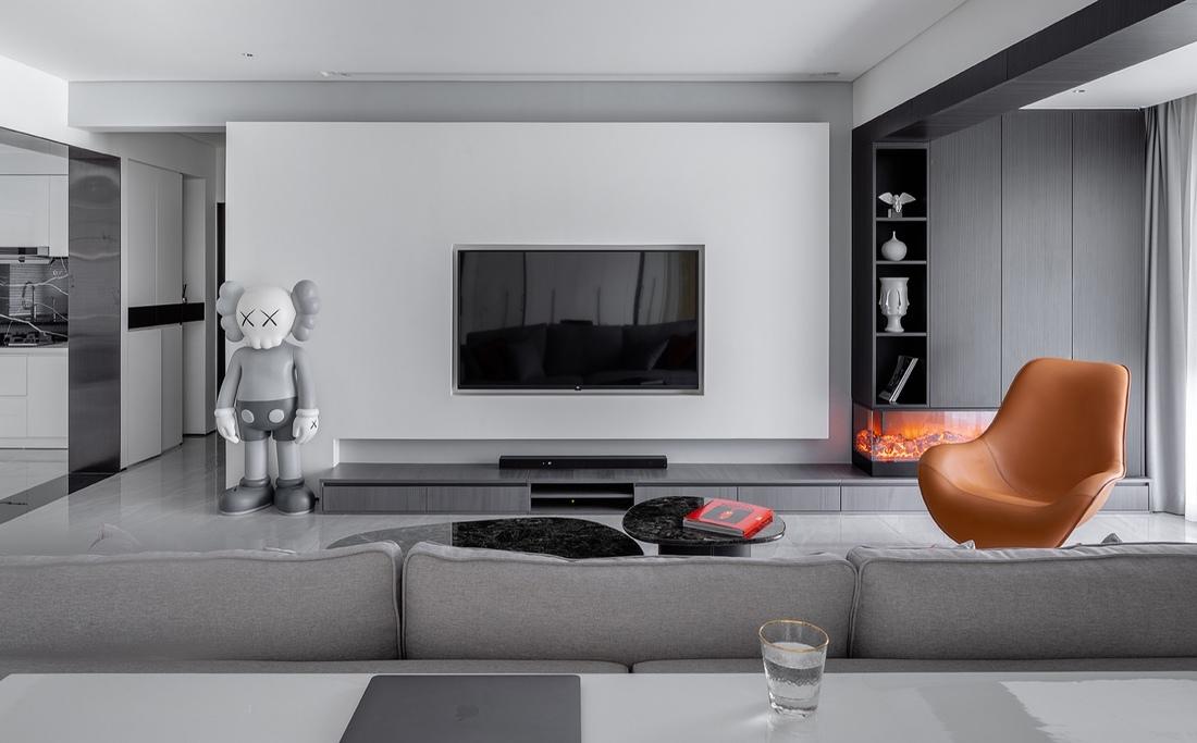 拆墙扩厅,110㎡简约设计师之家-6