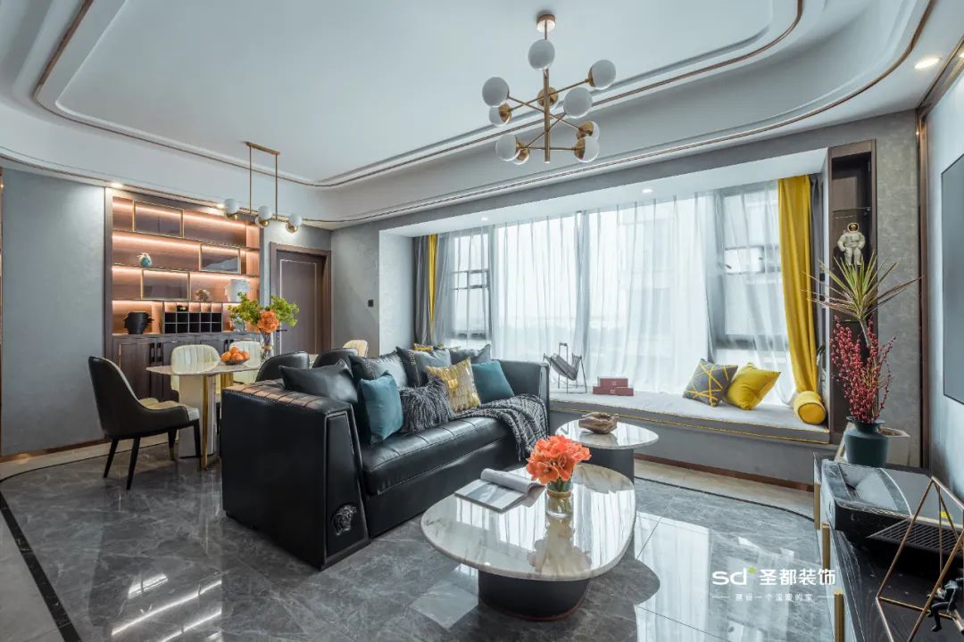 浙江杭州 120㎡现代轻奢,全屋收纳客厅,品质生活新定义-0