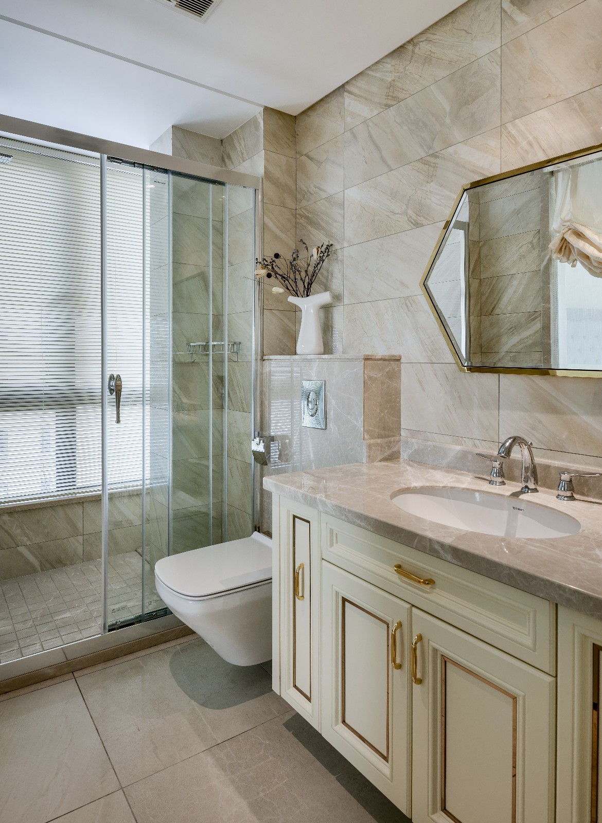 福州融桥外滩 246㎡现代样板间——东方禅意与轻奢金属的碰撞-35