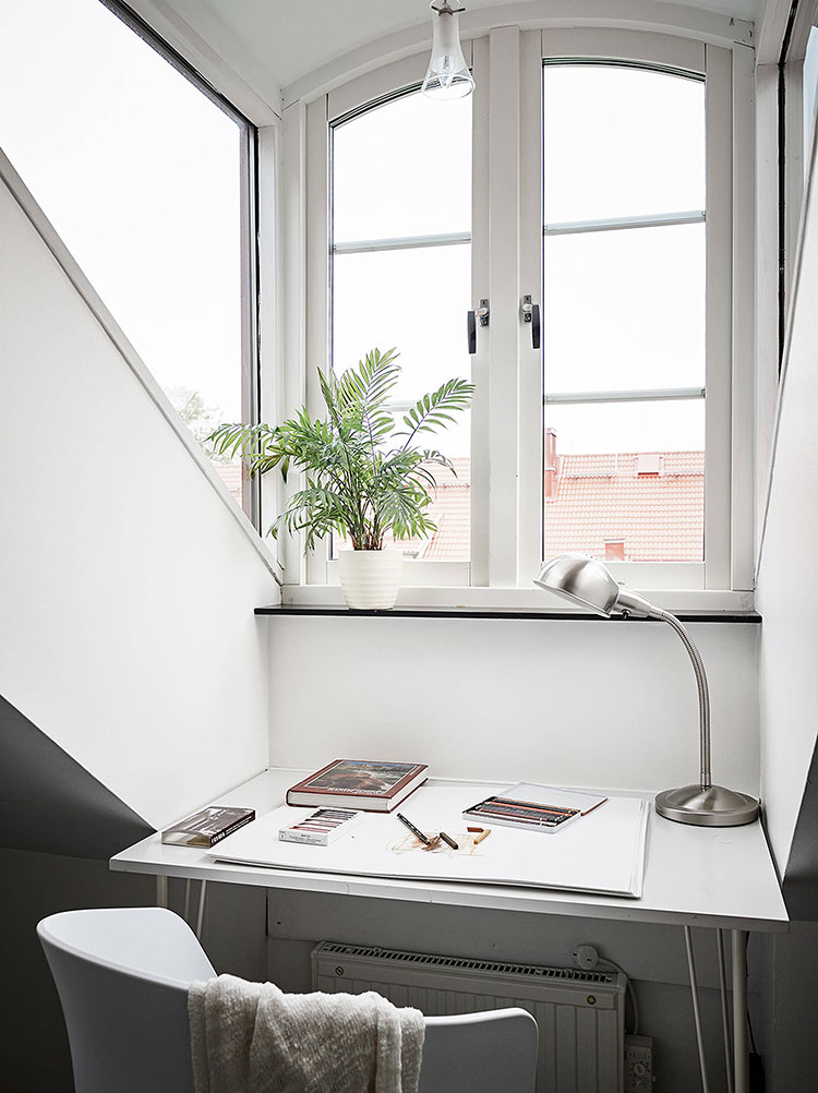 原始墙壁打造的极简北欧阁楼公寓-20