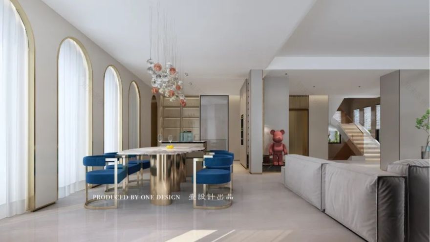 无锡绿地世纪城 600㎡现代轻奢别墅设计-15