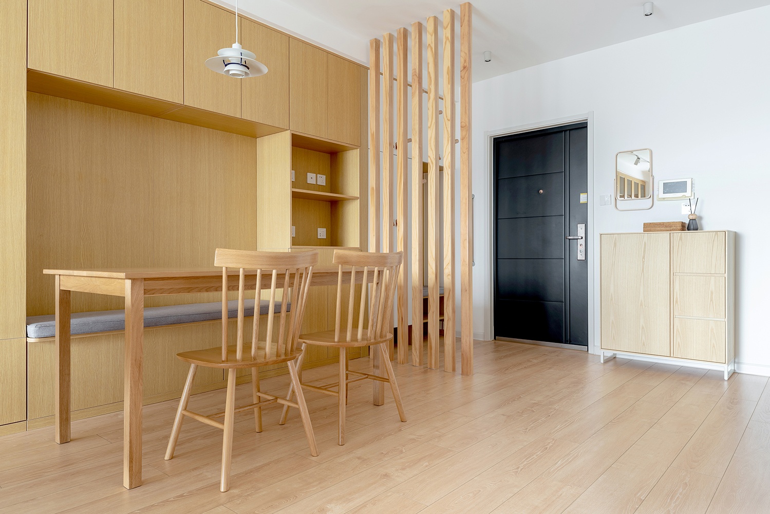 超强收纳+原木，80㎡的日式风让老人同住更放心-5