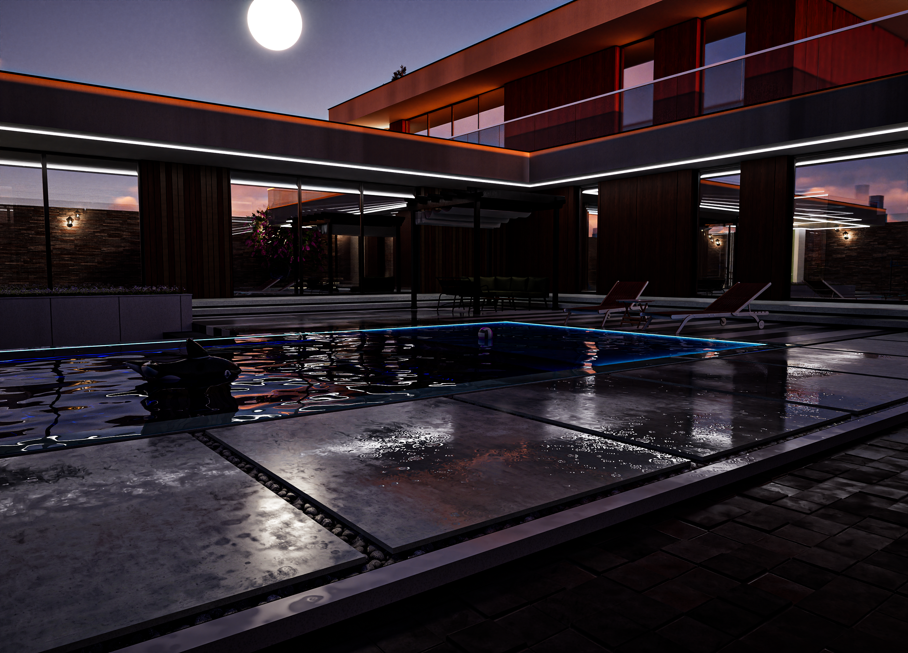 Modern Villa – Exterior & Landscape Visualization-13